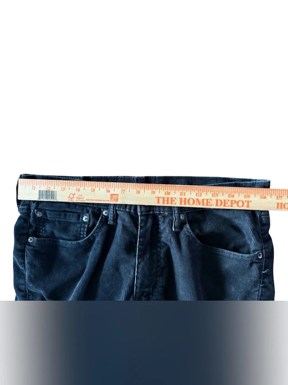 Levi’s 514 Straight Fit Corduroy Pants Mens 32x30 Black 5 Pocket Casual Jeans